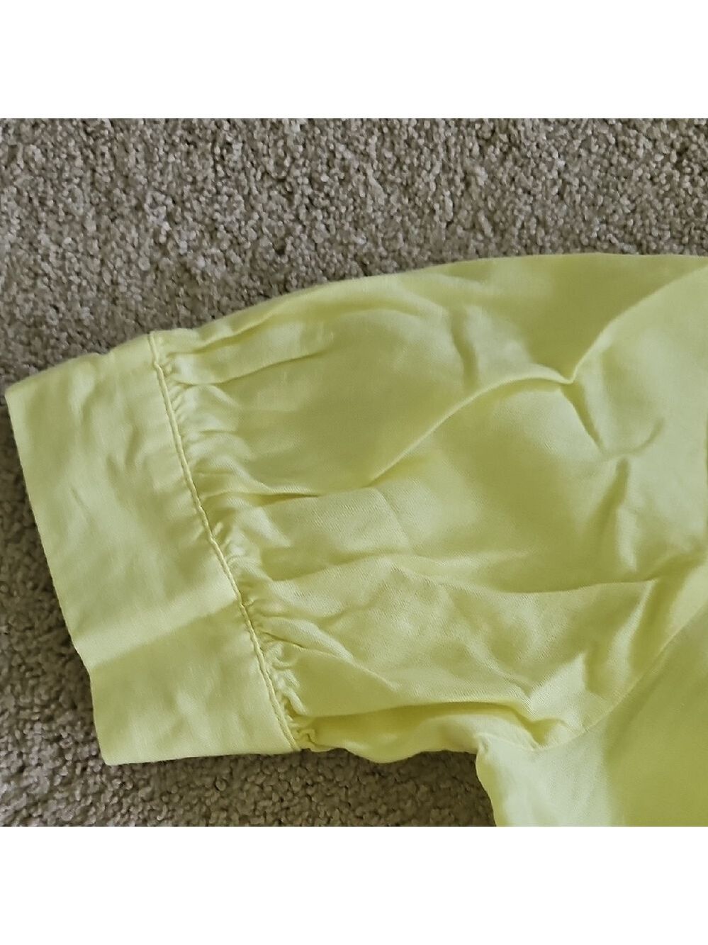 Ann Taylor Yellow Short Sleeve Relaxed Blouse - Picture 6 of 10